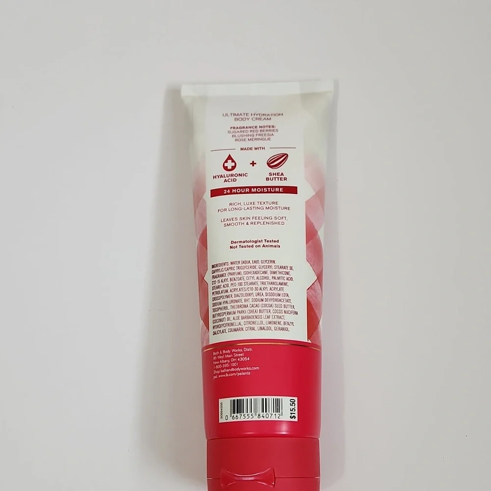 Bath & Body Works Gingham Love Ultimate Hydration Body Cream 8 oz NEW Shea Butte